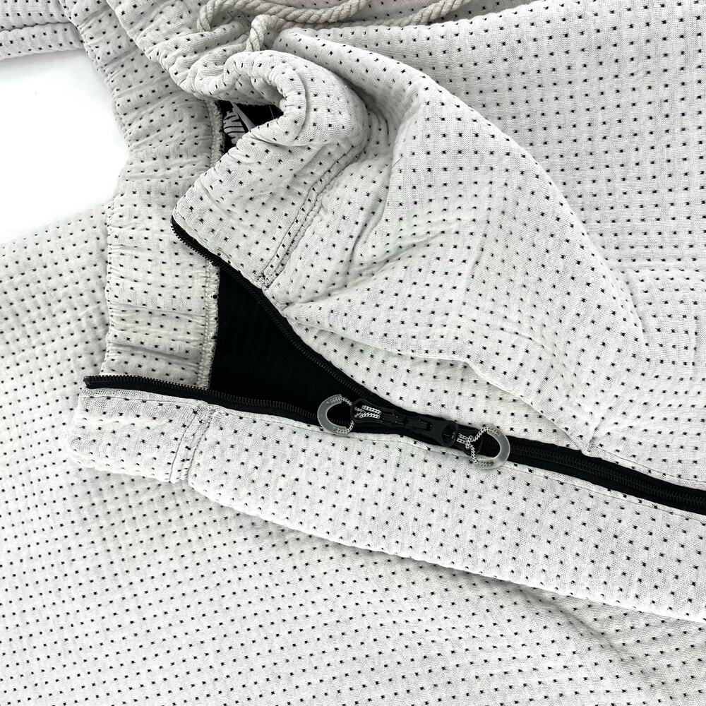 Nike City Women’s S Long Ready Light Bone/Black Wide Leg Fleece‎ Pants - Picture 13 of 14